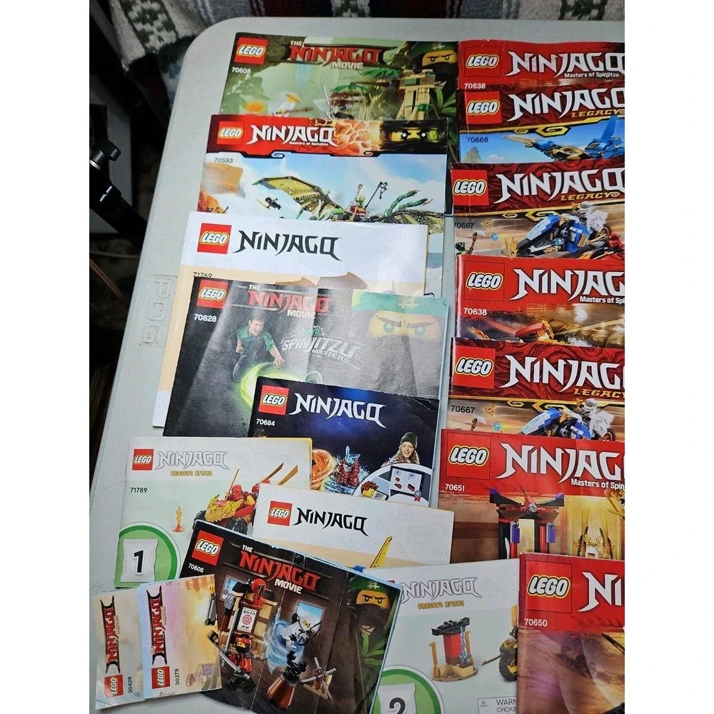 29 Lego INSTRUCTION MANUALS ONLY Lot NINJAGO Movie Spinjitzu Legacy Etc